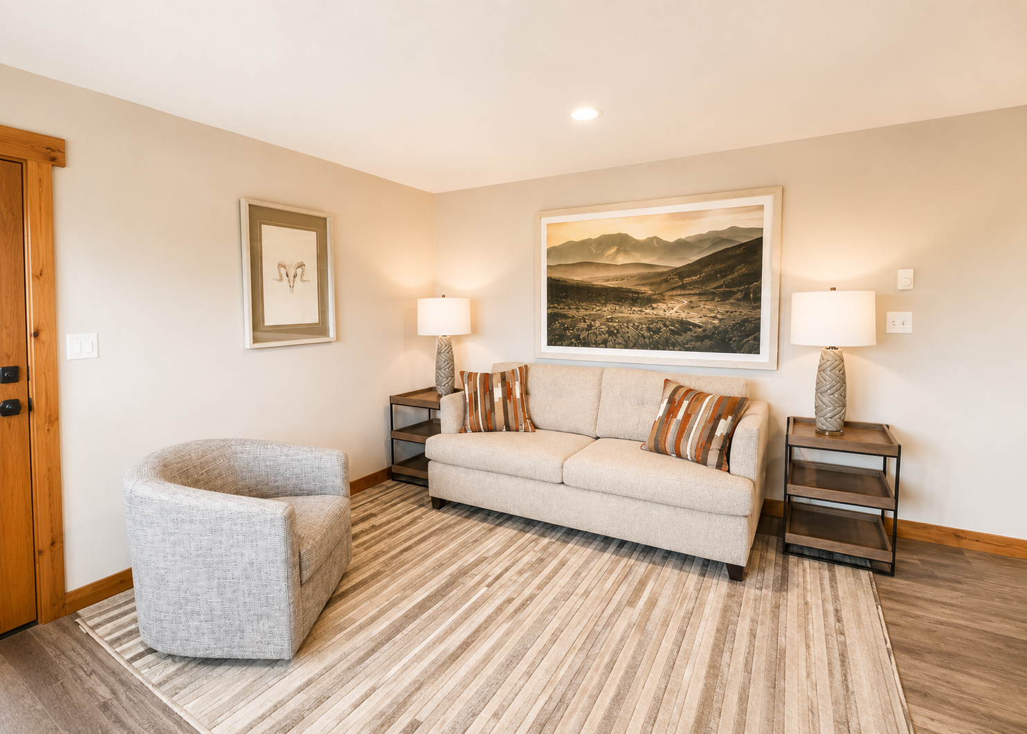 Hay barn living room