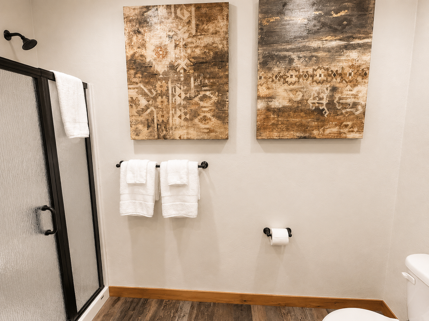 Lodge bathroom shower