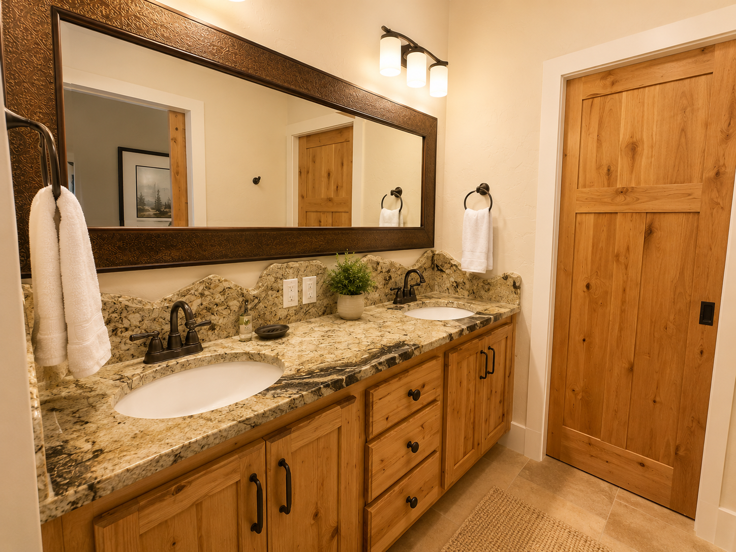 Main house queen suite bathroom